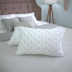 Adjustable Bed Pillow w/ Interlocking Fill Machine Washable Soft Sleeping Pillow