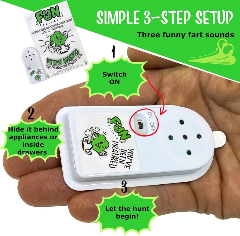 Harmless Fart Noise Maker & Prank Gift – Perfect for Meetings and Parties gallery