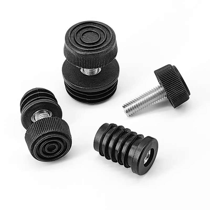 Nut Threaded Leveling Feet & Pipe Caps M6/M8 - For Cabinets, Tables & Bar Stools gallery