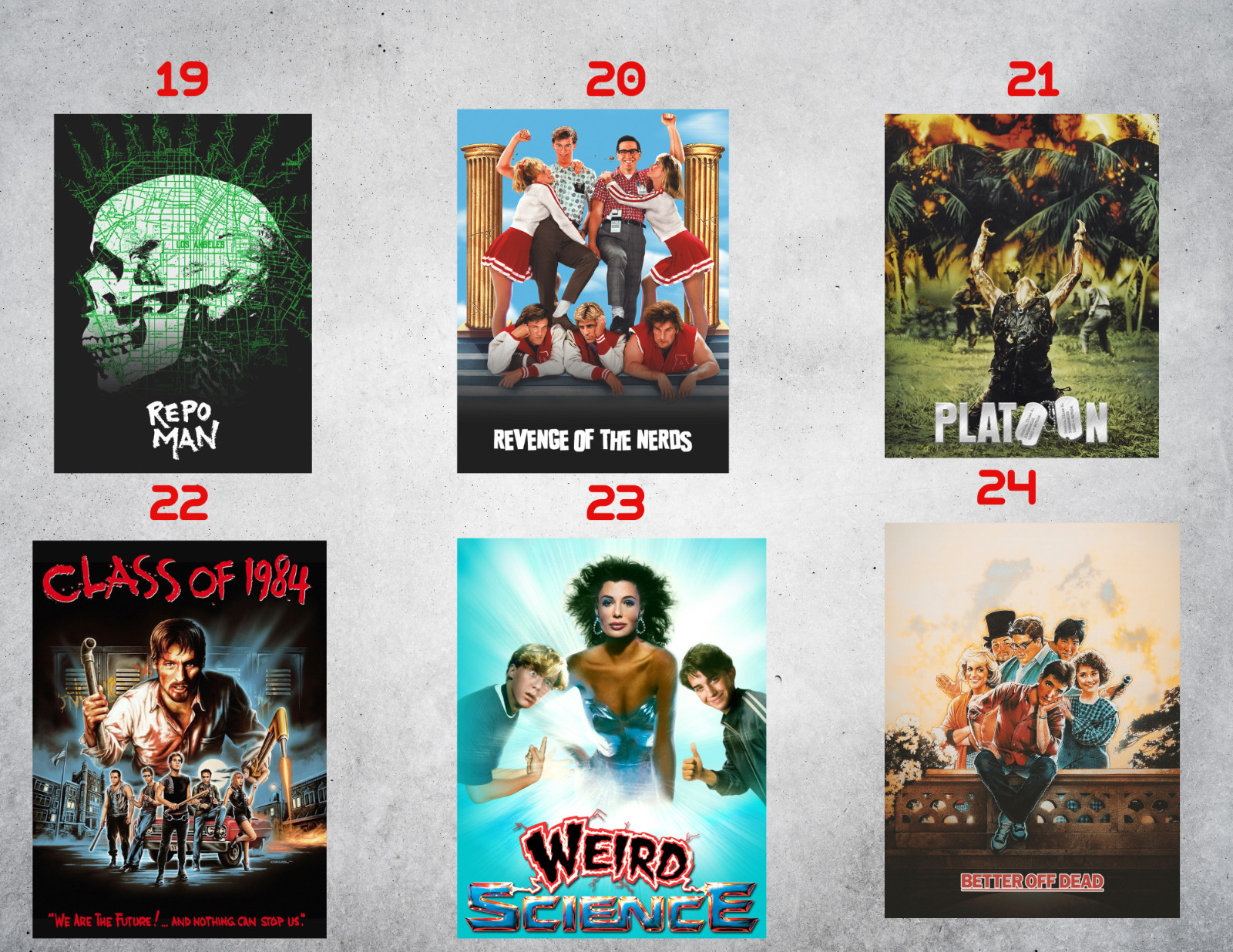 80's Movie Wall Collage Poster Kits gallery