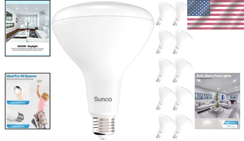 Daylight White BR40 Bulbs - 10 Pack gallery