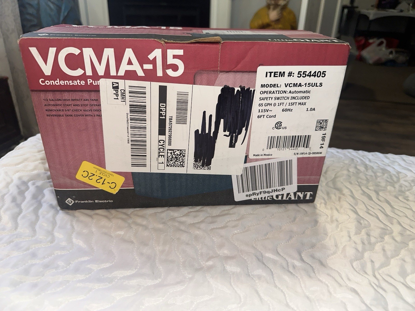 Little Giant VCMA-15ULS Automatic Condensate Pump w/ Safety Switch 554405 New gallery