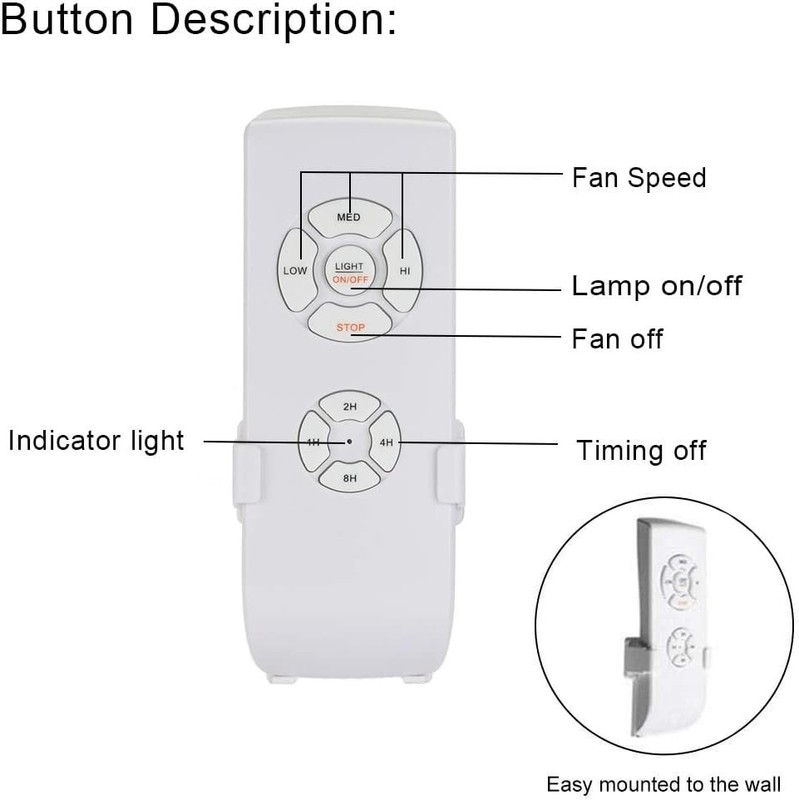 Universal WiFi Ceiling Fan Light Remote Control Kit for Alexa & Google gallery