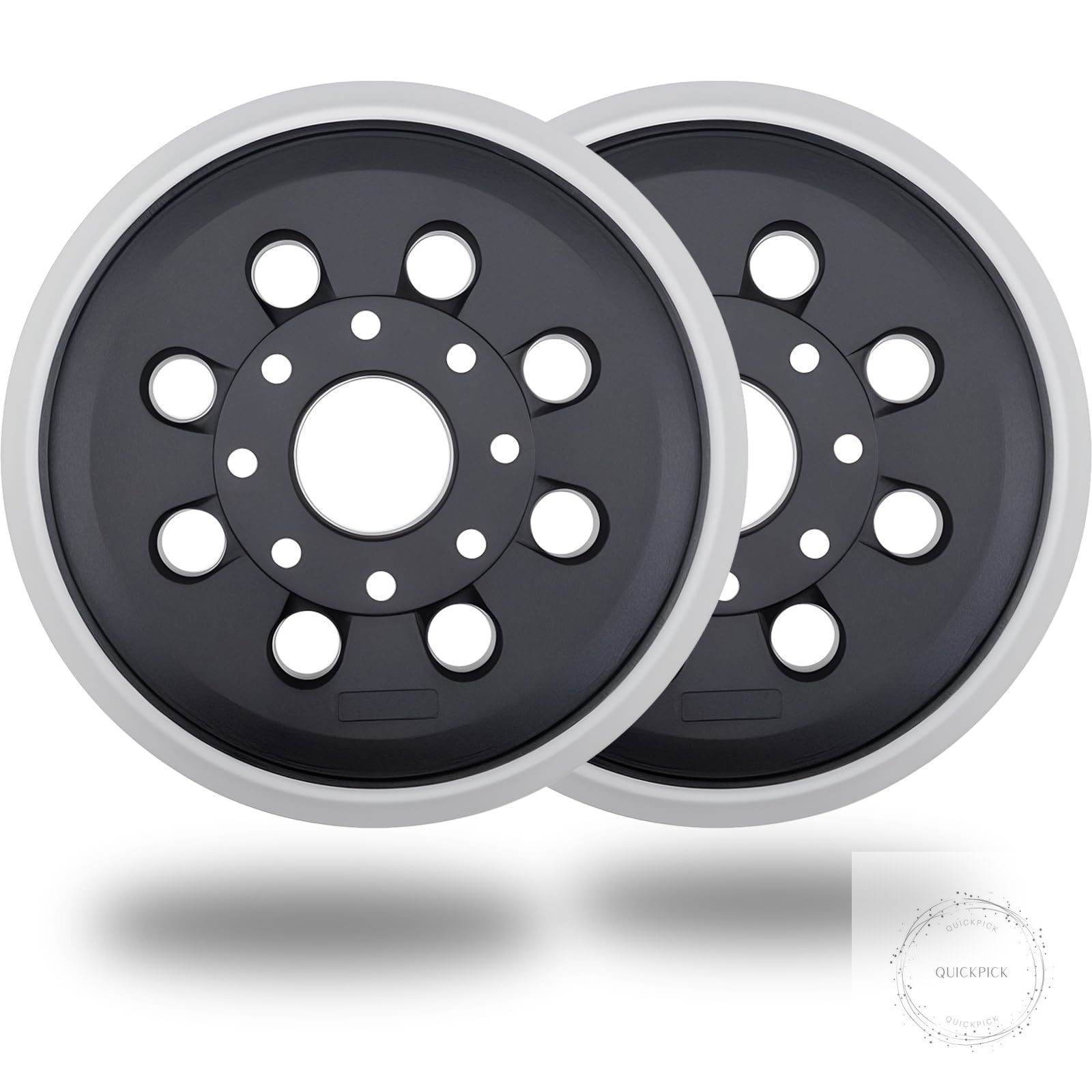 2 Pack 5 Inch 8 Hole Hook & Loop Replacement Sander Pad for 5" Bosch ROS20VS, gallery