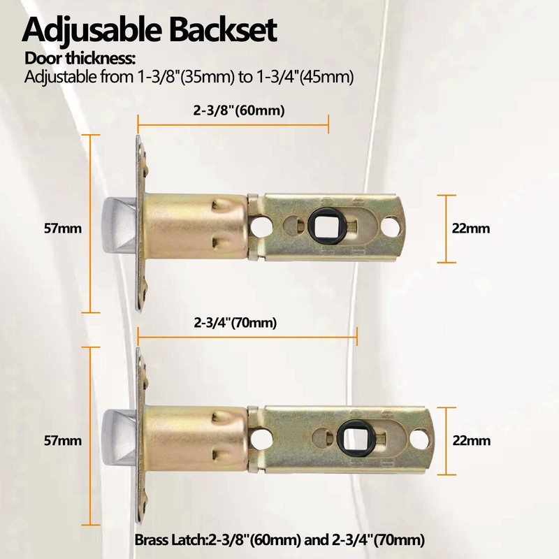 Keyed Entry Lever Lock Matte Black, Exterior Door Handle HD1601-DB-ET-1P gallery