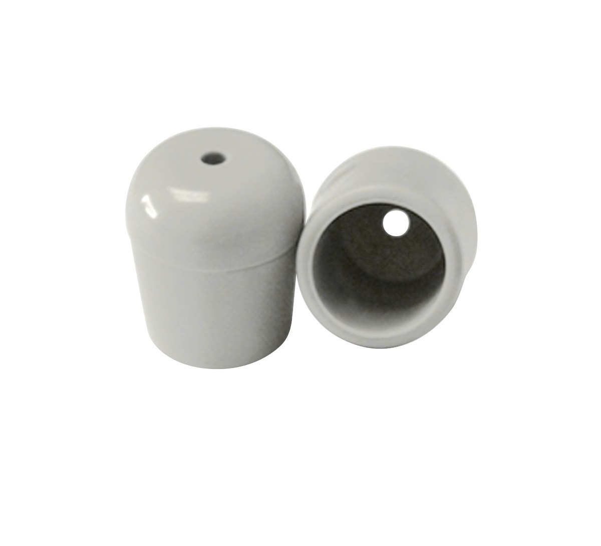 Replacement Folding Chair Tips 50 Pack White 3/4 in Round PVC Tubular Leg Caps gallery