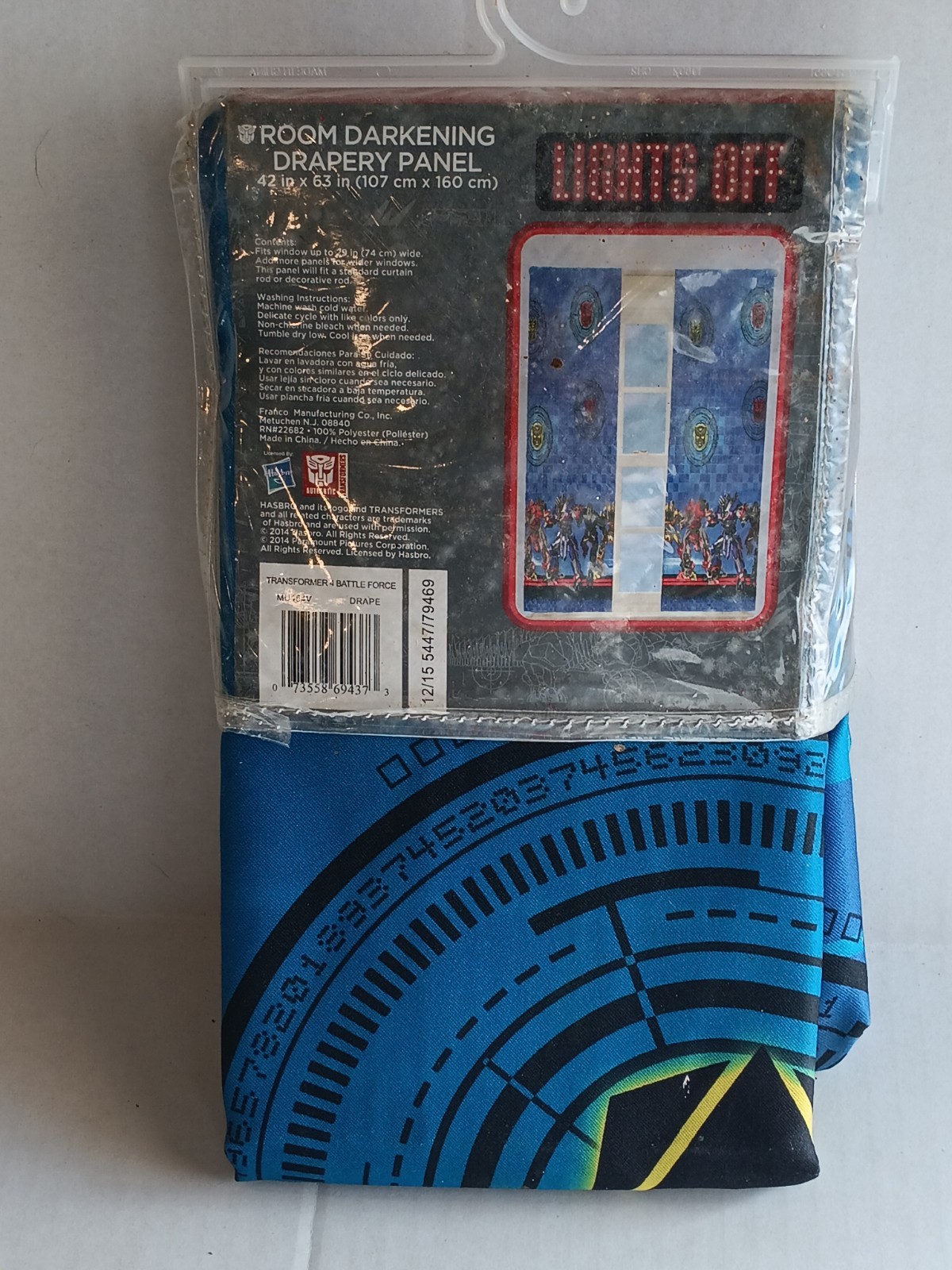 Transformers Room Darkening Drapery Panel 42inx63in gallery