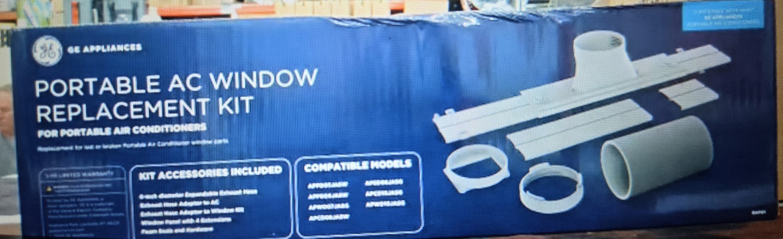 GE NEW PORTABLE AIR CONDITIONER AC WINDOW UNIT EXHAUST INSTALLATION KIT NIB gallery