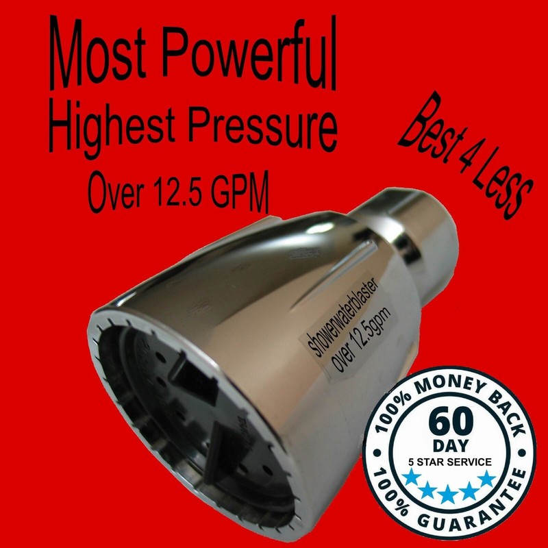 The Original Shower Water Blaster High Pressure Shower Head Model s2 over 12.5 gallery