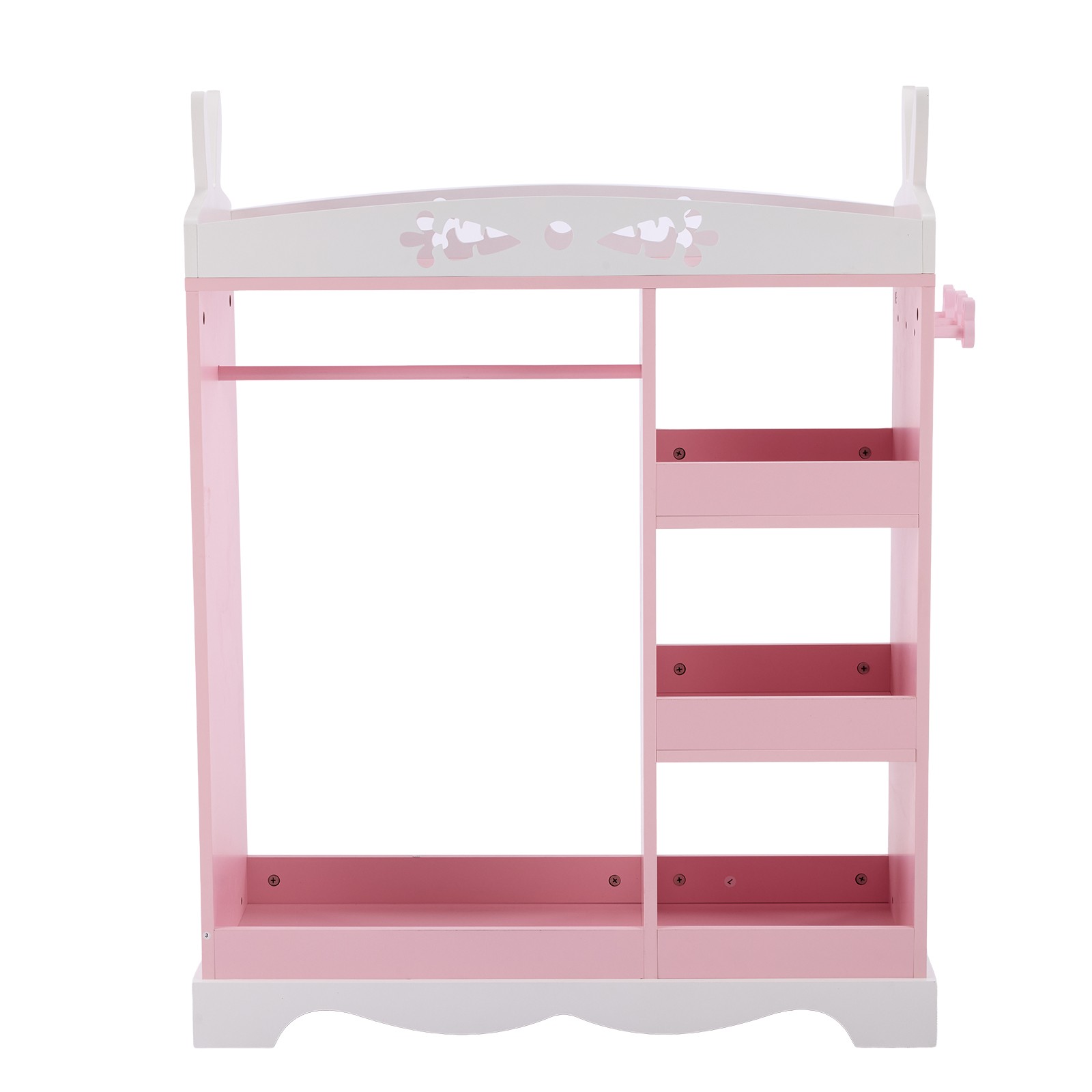 Pink MDF + Particleboard Children's Wardrobe wit Rabbit Ear Design gallery