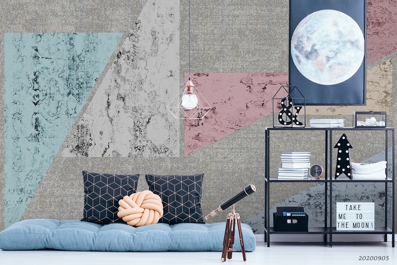 3D Triangle Marble Texture Wall Murals Wallpaper Murals Wall Sticker gallery