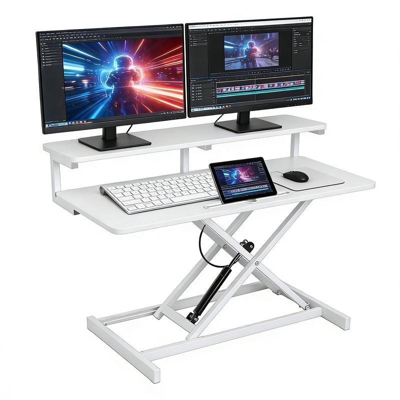37" Standing Desk Converter Height Adjustable Sit to Stand Up Riser gallery