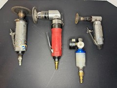 (3)Pneumatic Air Die Grinders – 2 Angle/1 Straight. Chicago CP874/Northern/ATD