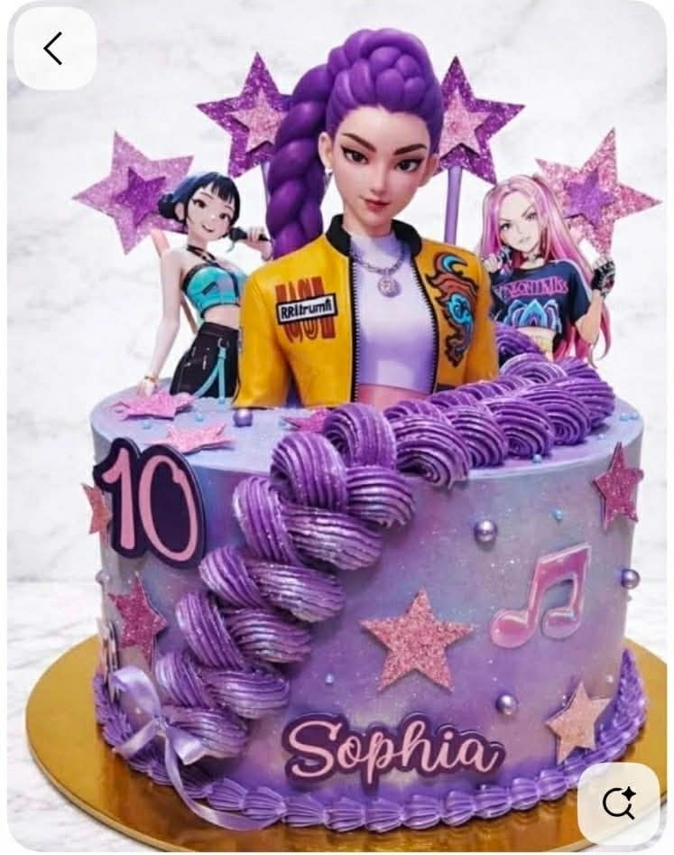 Custom KPop Demon Hunter Cake Topper Decoration gallery