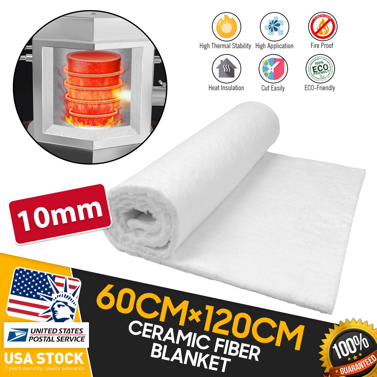 MGT Ceramic Fiber Insulation Mat Heat-resistant apply tofoundry Heat insulation gallery