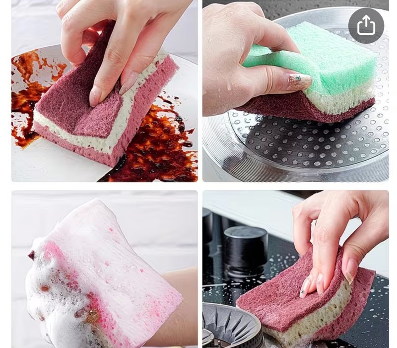 High Density Sponge Cleaning Cloth, Dishwashing Cloth,non Greasy Kitchen gallery