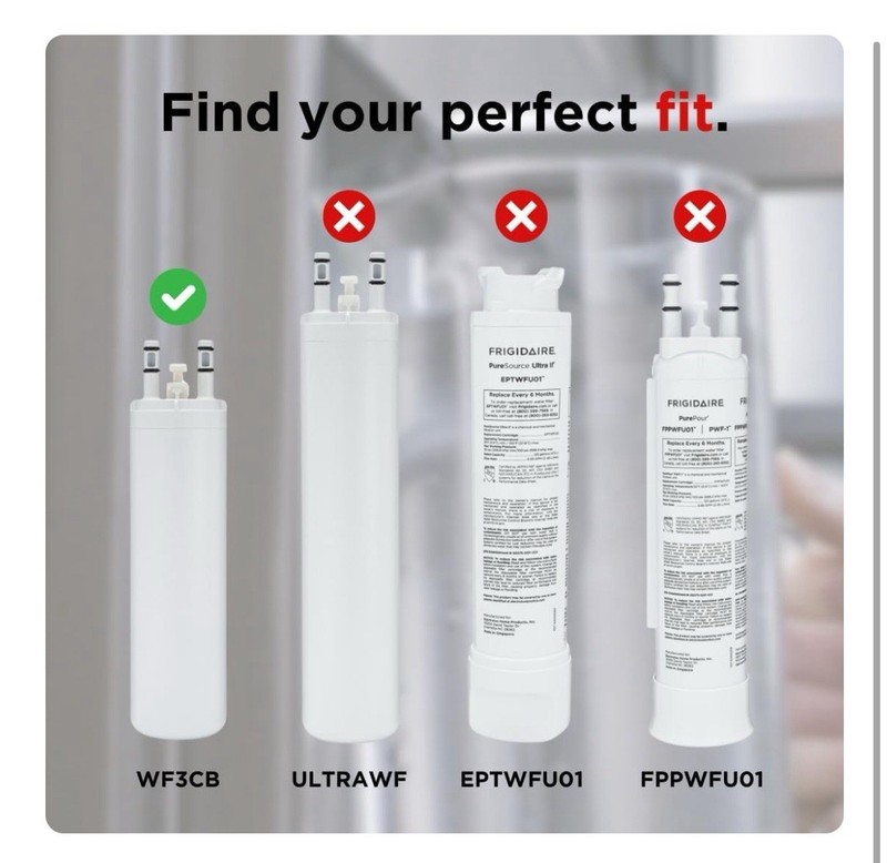 2 PACK Frigdaire WF3CB PureSource 3 Refrigerator Water Filter Sealed US gallery