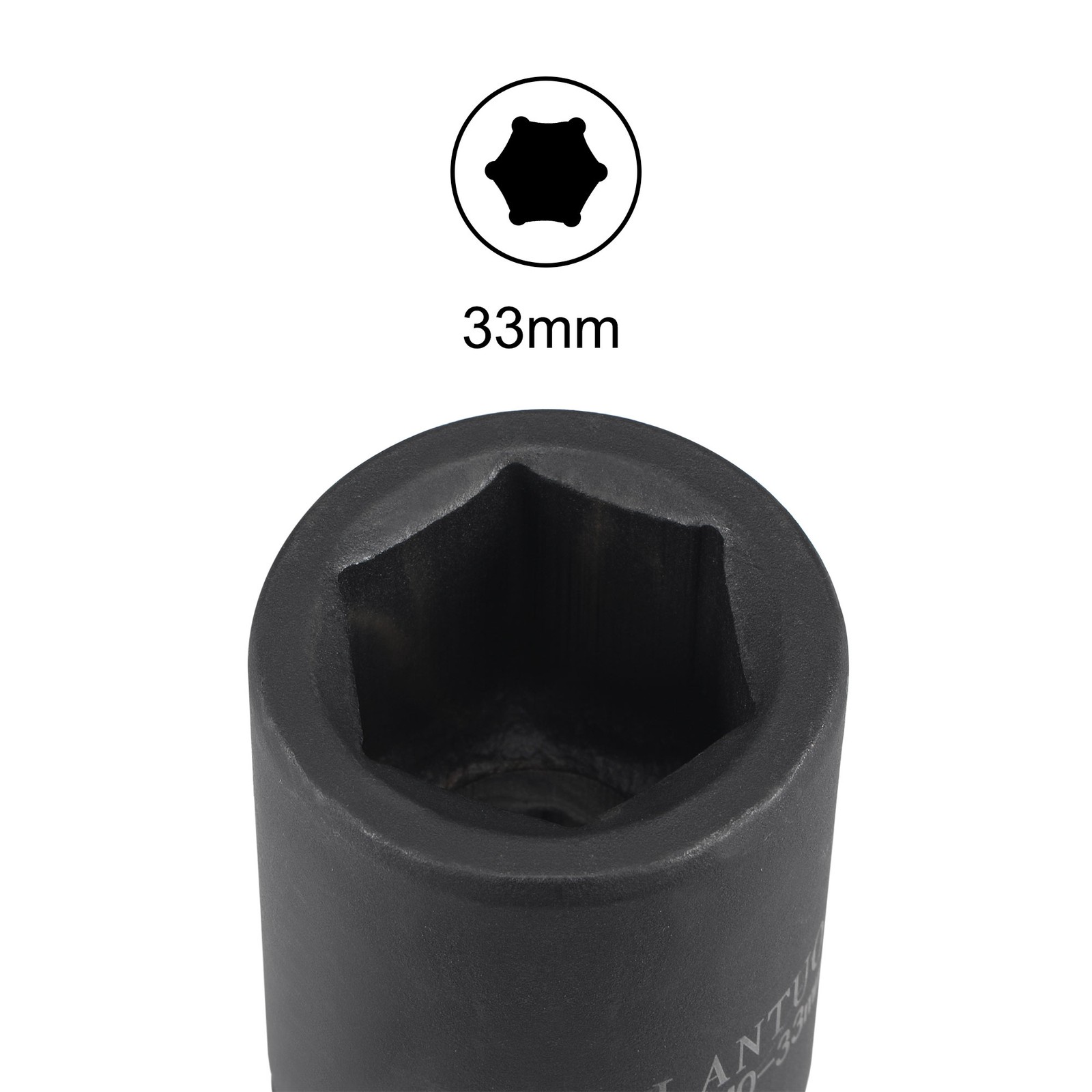 1 Inch Drive by 33mm 6 Point Impact Socket CR-MO 80mm Length Standard gallery