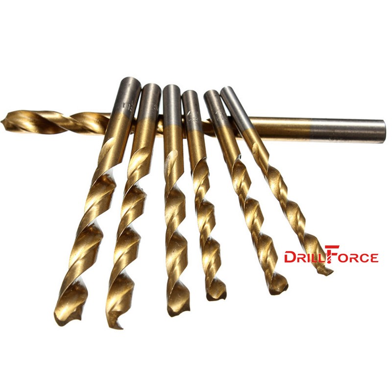 100PCS 1/8" Drill Bit Set HSS Titanium Jobber Length Twist Metal Drill Bit Tools gallery