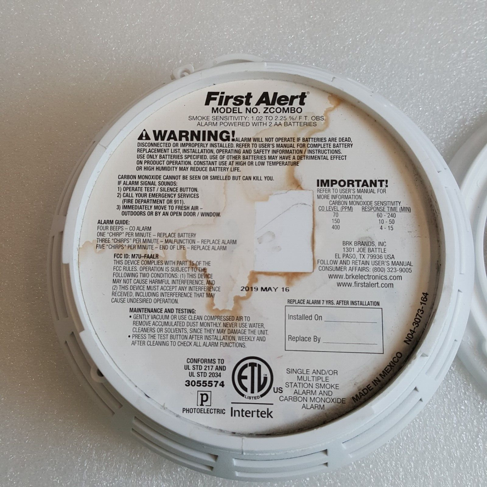 First Alert Z-WAVE Smoke & Carbon Monoxide Alarm (ZCOMBO) - with New Batteries gallery
