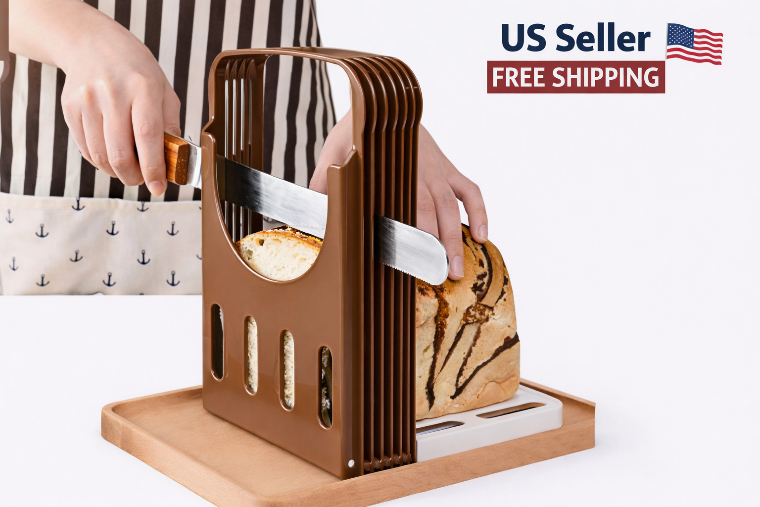 Foldable Compact Bread Slicing Guide - Bake Slicer Cutter for Homemade Bread gallery