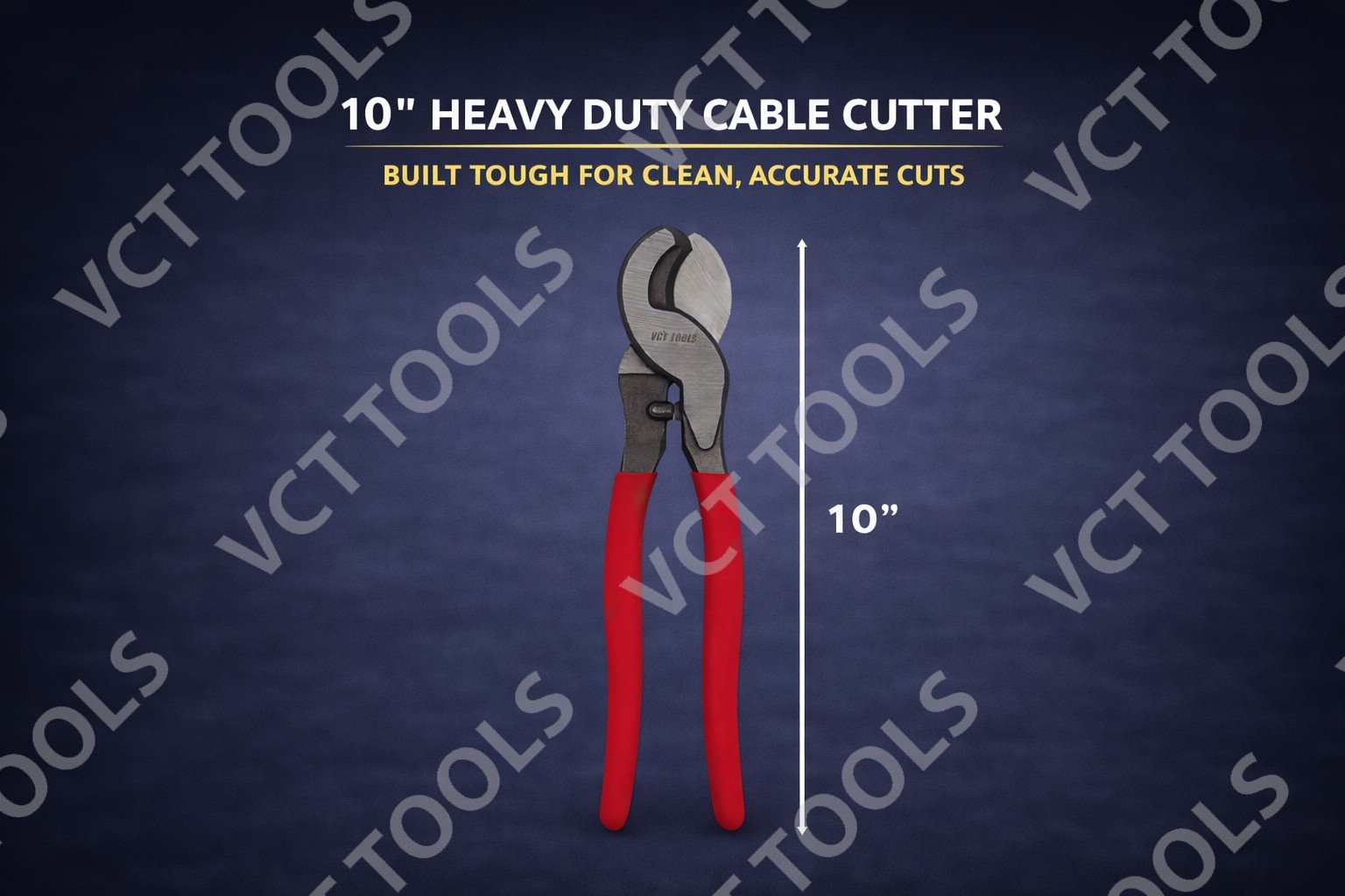 10″ Heavy Duty Cable Cutter – Heat‑Treated Steel Wire & Cable Cutting Pliers gallery