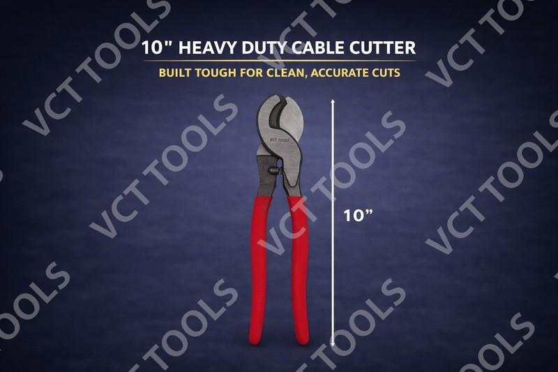 10″ Heavy Duty Cable Cutter – Heat‑Treated Steel Wire & Cable Cutting Pliers gallery