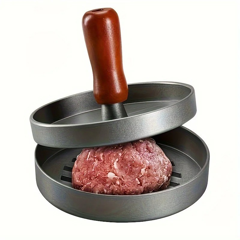 1 Pc Non Stick Stuffed Burger Meat Press Hamburger Patty Maker Tool Aluminum gallery