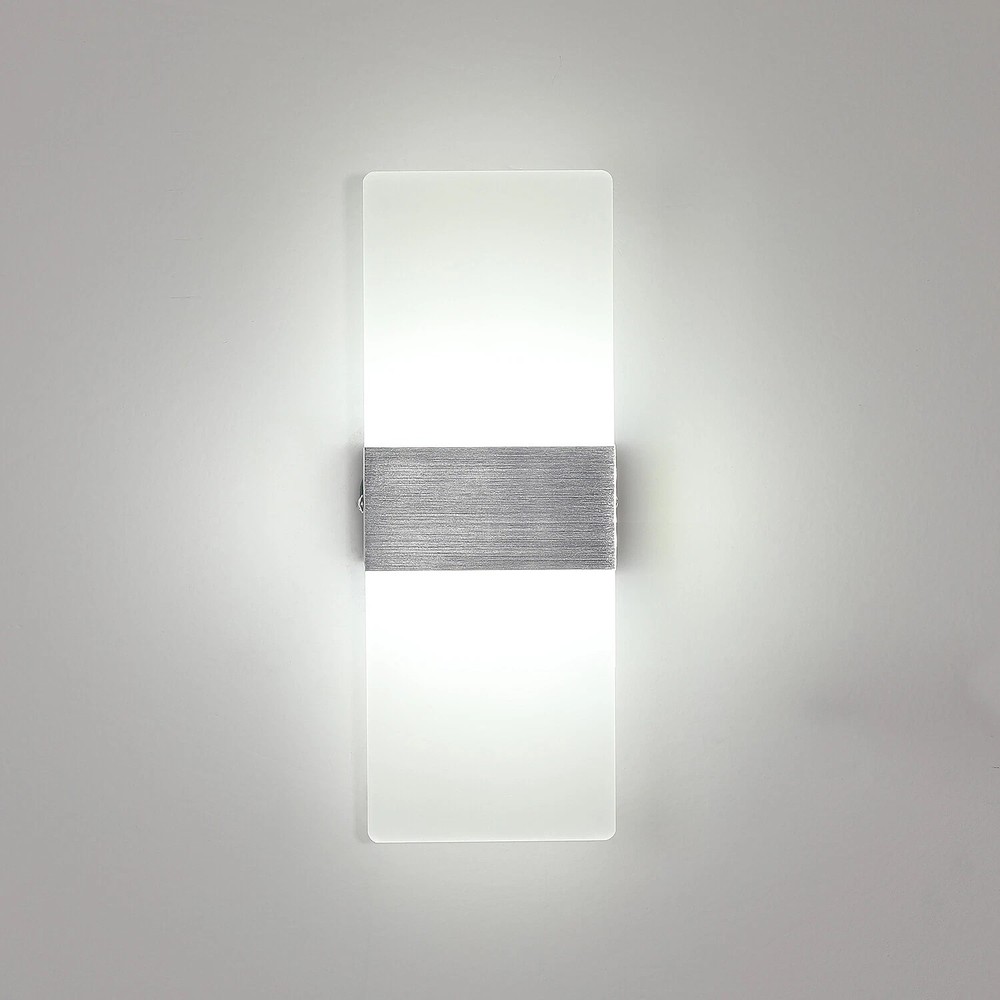 LED Modern Wall Lighting Up Down Cube Bedroom Sconce Lamp Fixture Light Indoor