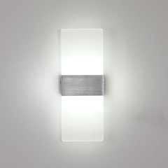 LED Modern Wall Lighting Up Down Cube Bedroom Sconce Lamp Fixture Light Indoor