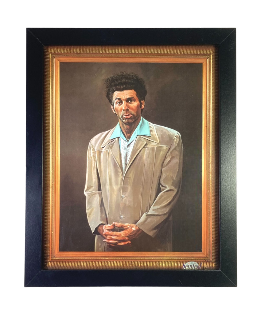 KRAMER Self Portrait 8"x10" Print "Framed in Black Wood" Seinfeld Picture, New gallery