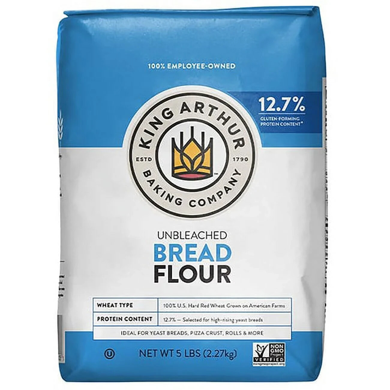 King Arthur, Unbleached Bread Flour, Non-Gmo Project Verified, Certified Kosher gallery