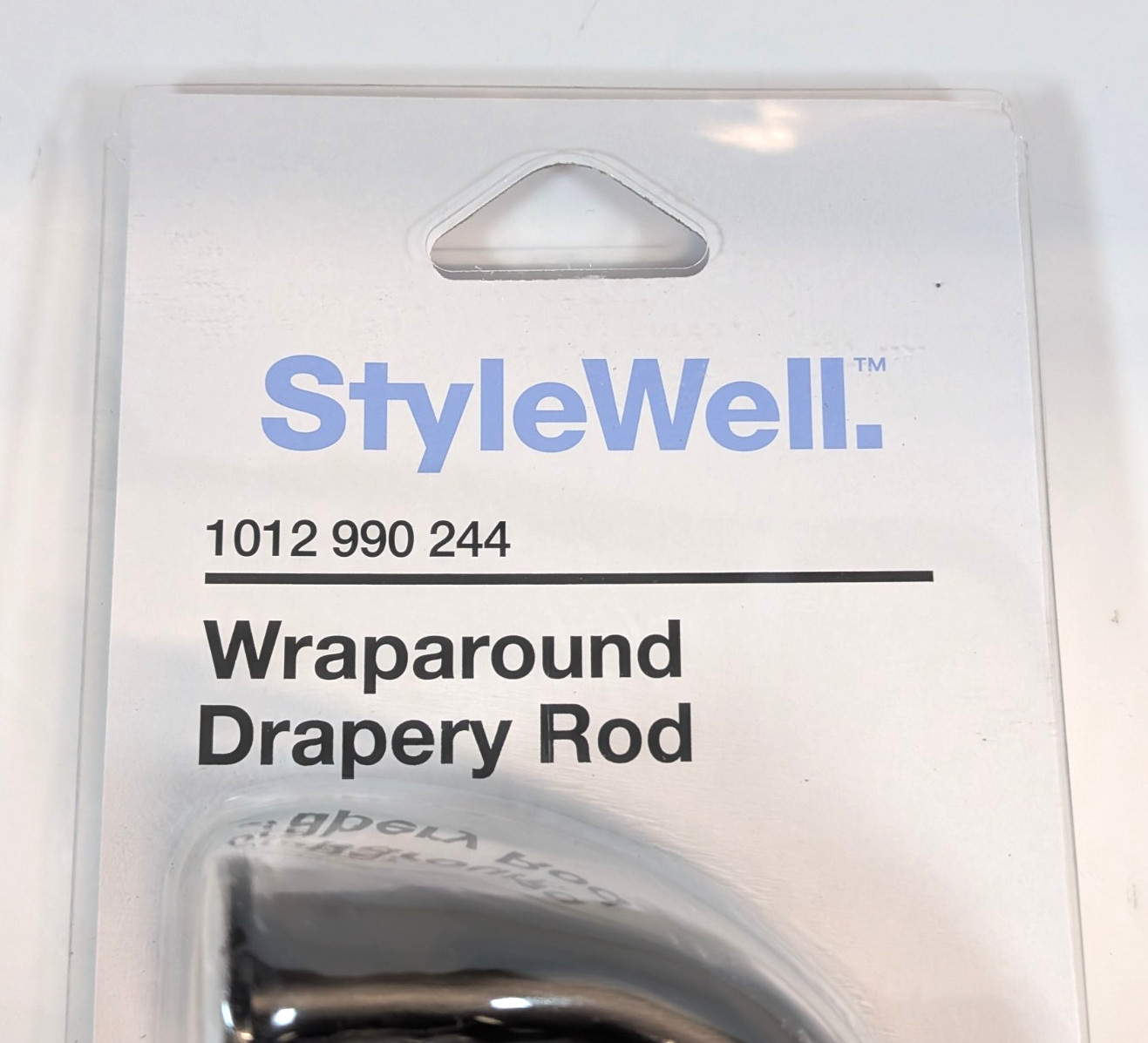 28 In. - 48 In. Adjustable 5/8 In. Wraparound Single Curtain Rod in Matte Balck gallery