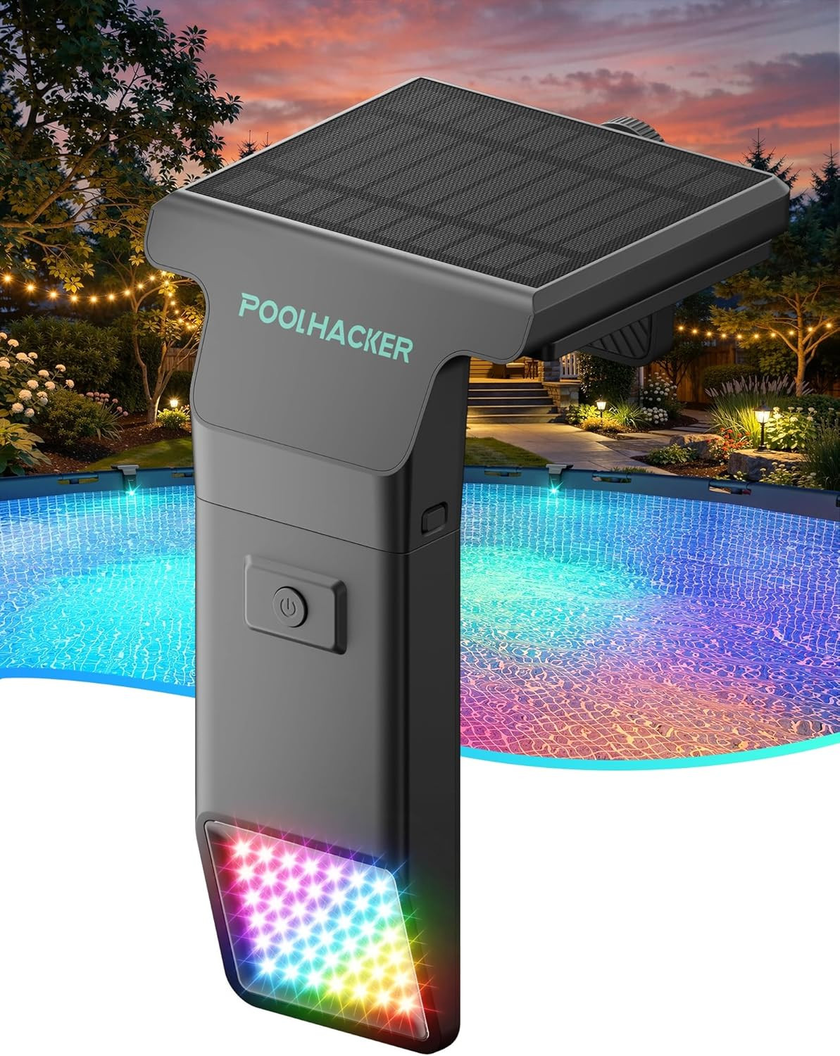 Solar Pool Lights for Inground & above Ground Pool, 10-Color 4-Mode LED Pool Lig gallery