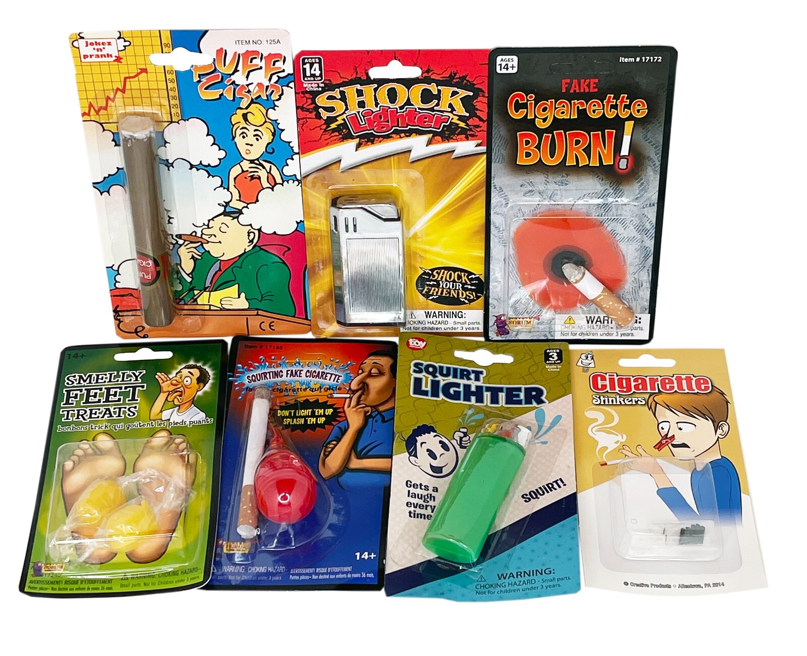 SMOKER PRANK KIT - Stink Cigarette Loads Shock Lighter Joke Prank Gag gallery