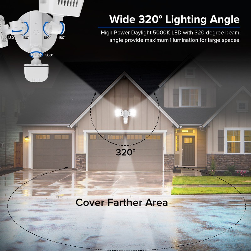 36W 3600lm LED Security Light Motion Sensor Flood Spot Light Outdoor Wall Lights gallery