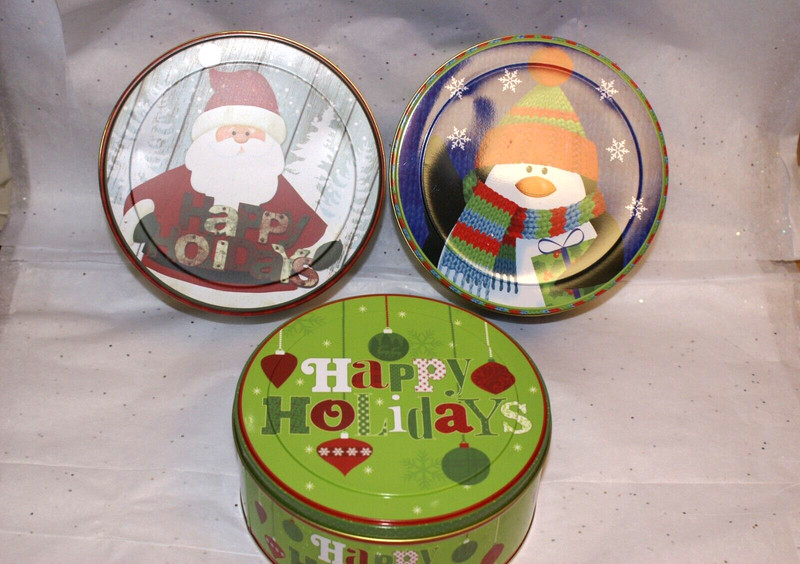 Nuts & Chocolate Covered Nuts Christmas Birthday Gift Tin Box Select Var 14 OZ gallery
