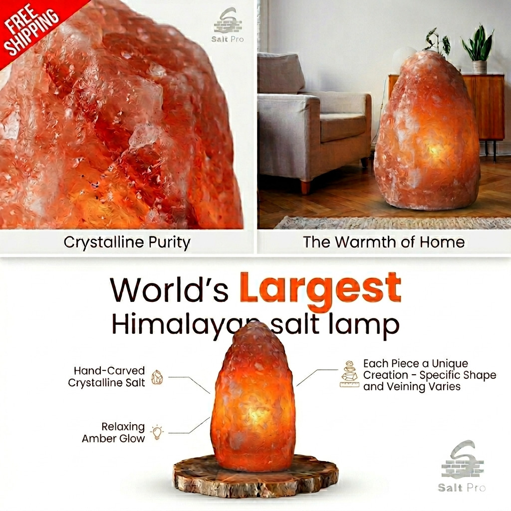 Large Salt Lamp Hand Carved Pink Largest Lamp 44'' 800 lb - Premium Air Purifier gallery