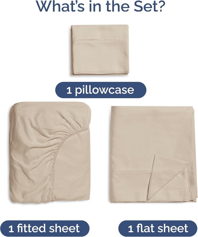 100% Bamboo Sheet Sets, Soft, Cooling & Breathable Bed Sheets by CGK Linens gallery