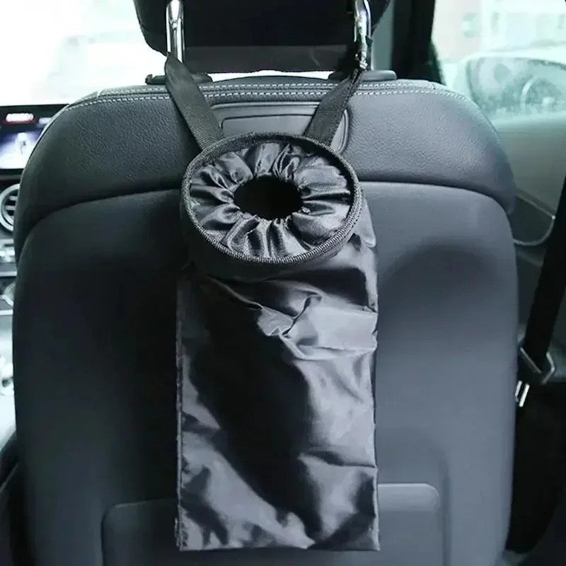 1pc Universal Car Back Seat Trash Bag Headrest Garbage Storage Organizer USA gallery