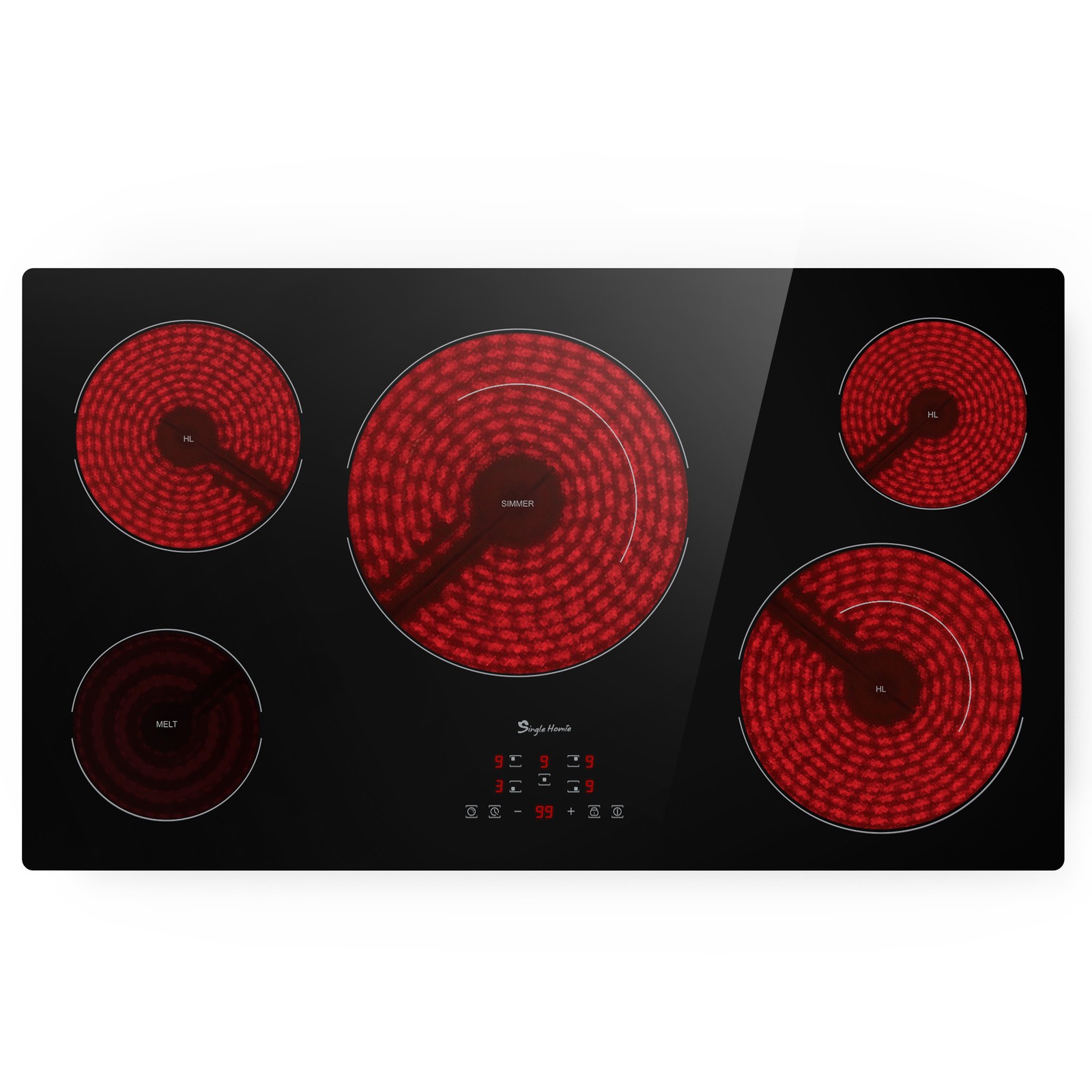 36 Inch Electric Cooktop 5 Burners, Electric Stove Top, Built-in Ceramic Stove gallery