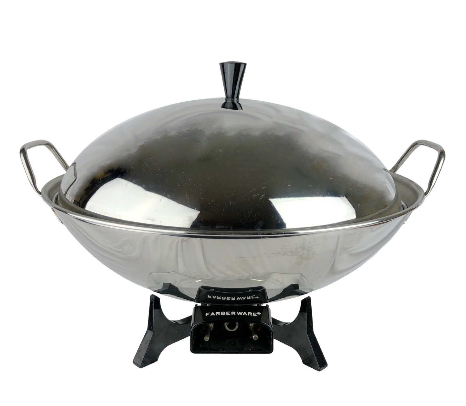 Vintage BIG Farberware Model 303 Electric Wok Stainless Steel 14 Inches WORKS gallery