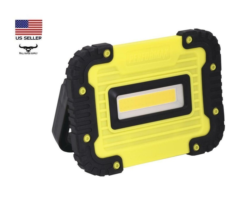 850 Lumen Handheld LED Work Light 3 Modes 180° Swiveling Stand (4) AA Batteries gallery
