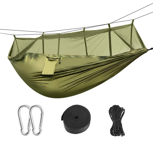Double Hammock With Maximum Weight Capacity Of 600 Pounds, Equipped gallery