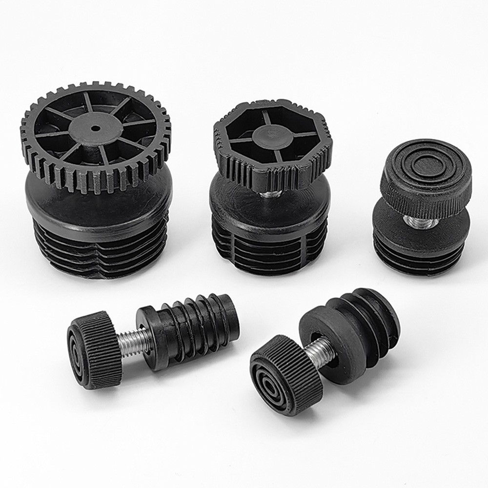 M6 M8 Threaded Furniture Leveler Chair Leg Leveling Feet Round Tube Insert Kits gallery