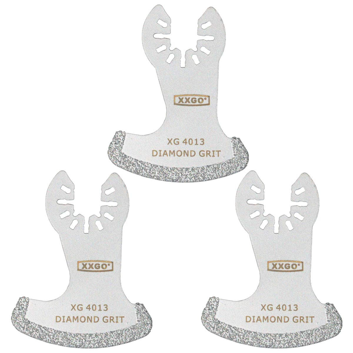 3 Pcs Diamond Oscillating Multi Tool Segment Grit Grout Swing Blades for Girt Gr gallery
