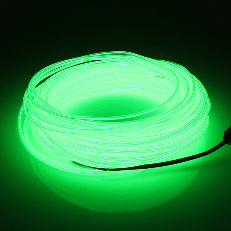 Neon LED Light Glow EL Wire String Strip Rope Tube Decor Car Party + Controller gallery