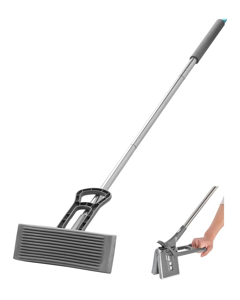VEVOR High-Density PU Squeezing Sponge Mop with 1 Pcs Sponge Mop Replacement