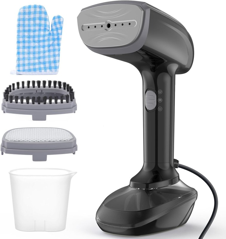 Handheld Fabric Steamer - 1800W, 20 Sec Heat-Up, 300ml Tank, Safe & Efficient gallery