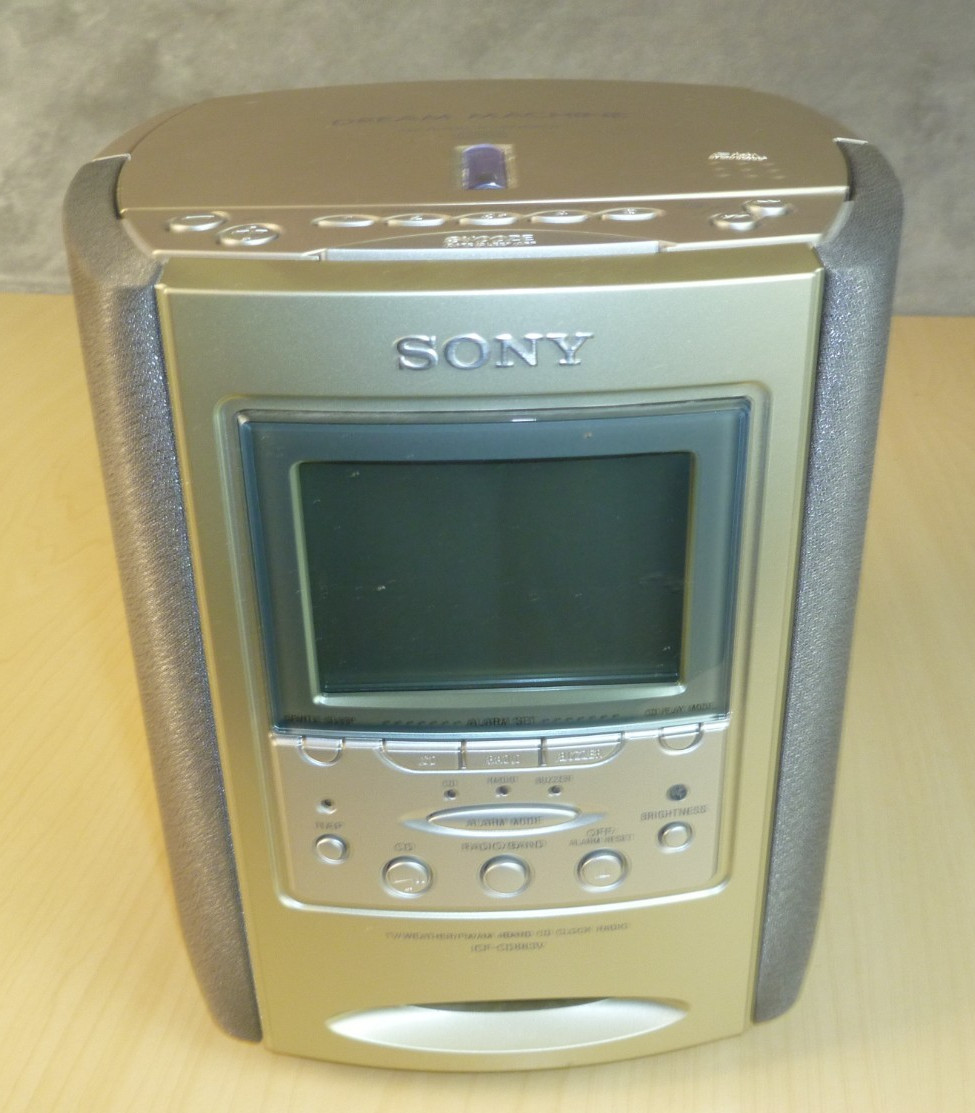 Sony ICF-CD863V DREAM MACHINE FM/AM CD Player Alarm Clock Radio Works Great gallery